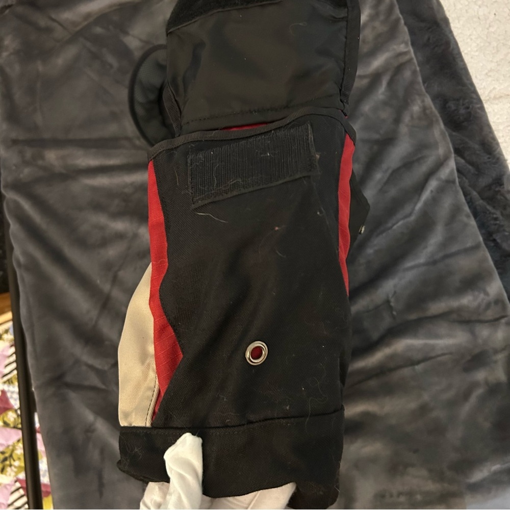 LL BEAN Messenger & Computer Bag Gently Used Black and Red Vintage - Picture 9 of 13